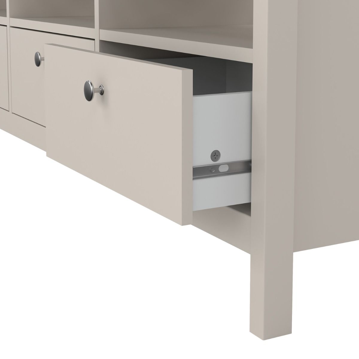 Madrid TV Cabinet with 3 Drawers In Cashmere - Price Crash Furniture