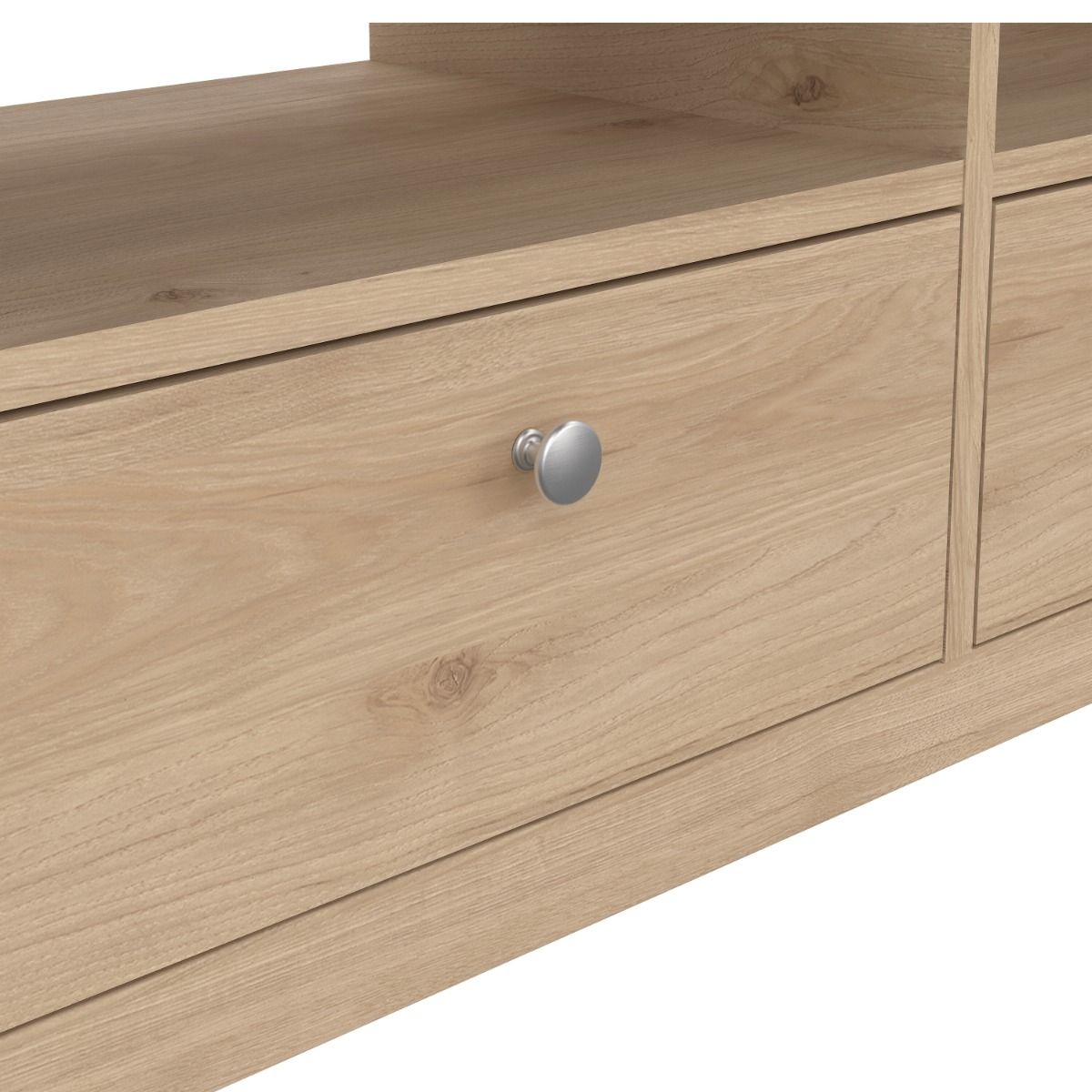 Madrid TV Cabinet with 3 Drawers In Jackson Hickory Oak - Price Crash Furniture