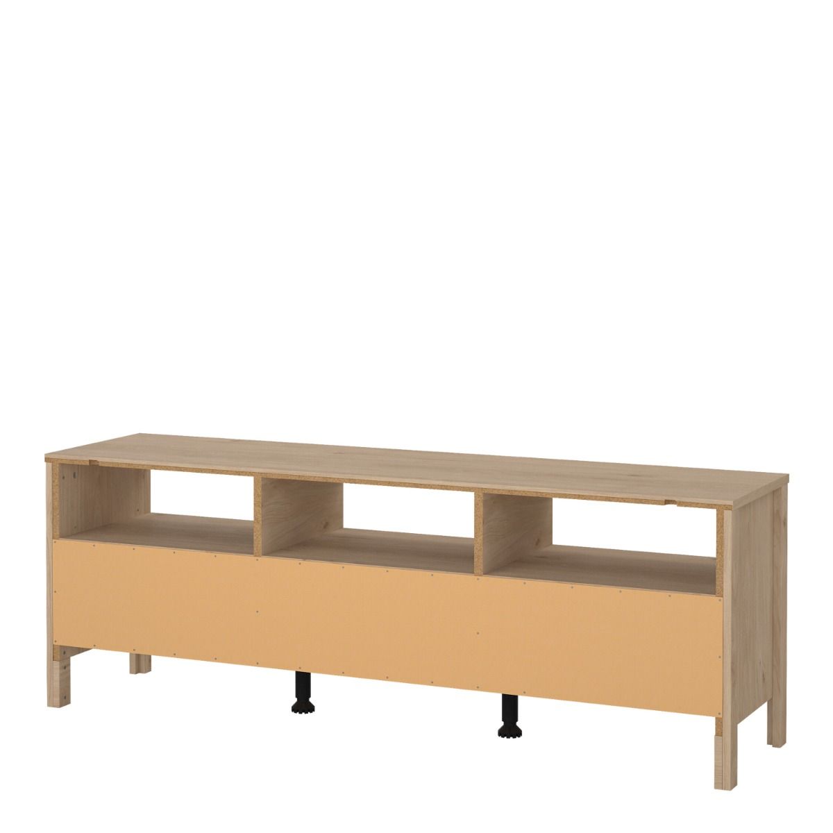 Madrid TV Cabinet with 3 Drawers In Jackson Hickory Oak - Price Crash Furniture