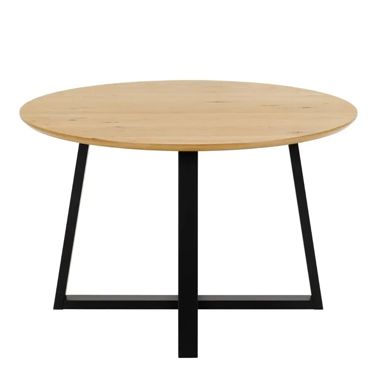 Malika 4 Seat Round Dining Table In Wild Oak - Price Crash Furniture