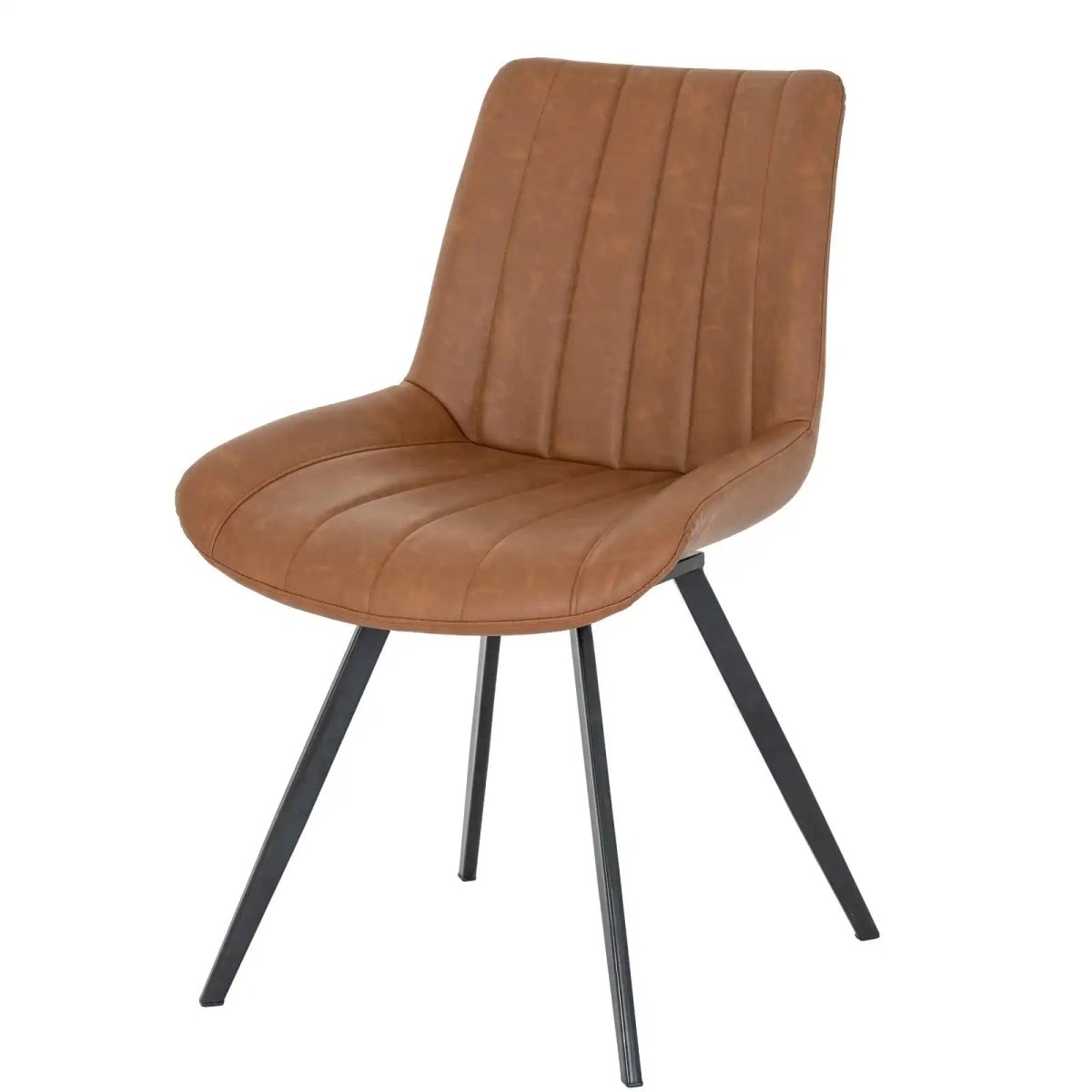 Malmo Tan Swivel Dining Chair - Price Crash Furniture