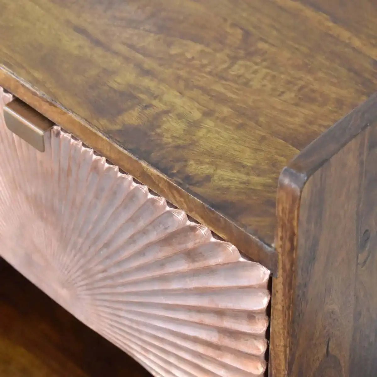 Manila Copper 1 Drawer Bedside - Price Crash Furniture