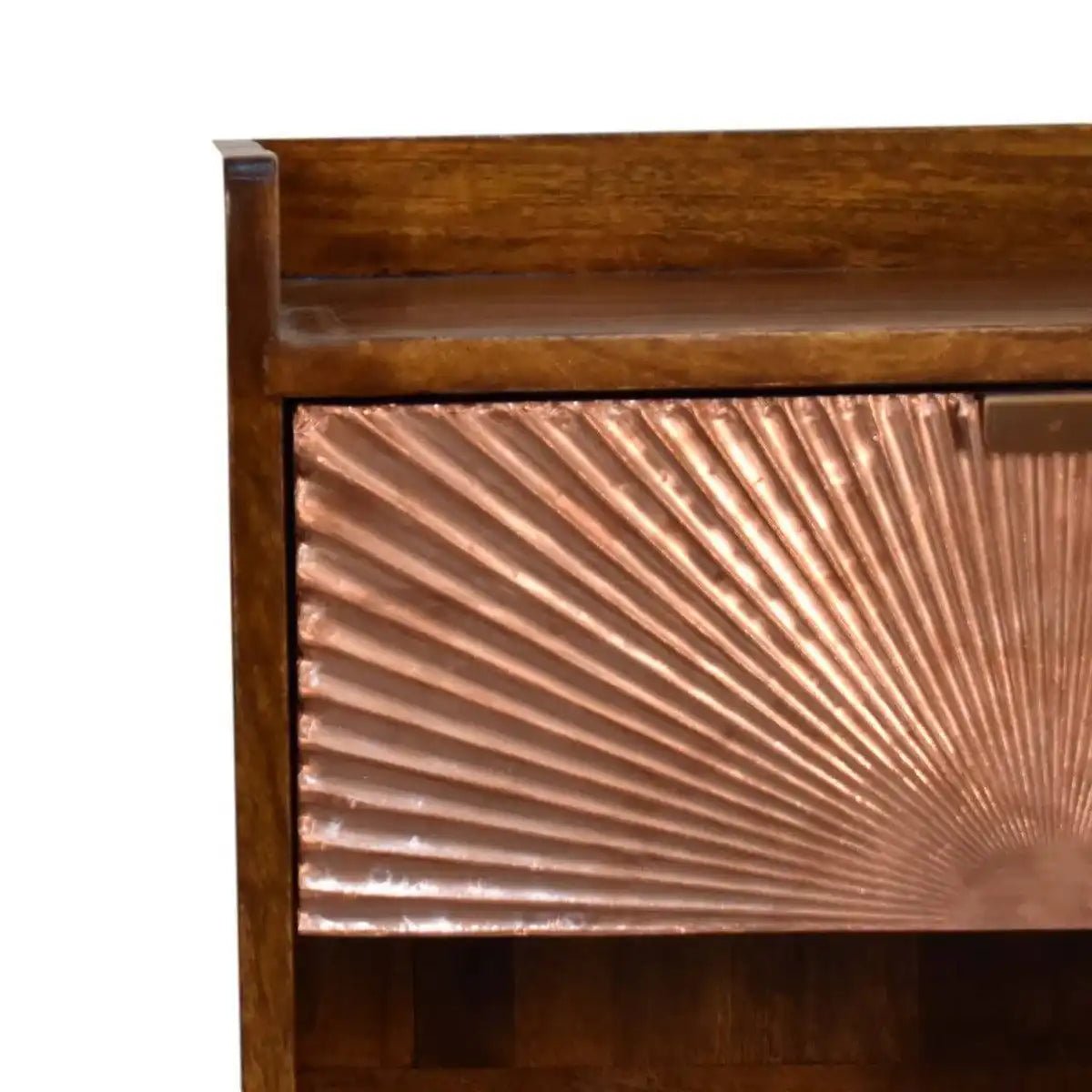 Manila Copper 1 Drawer Bedside - Price Crash Furniture