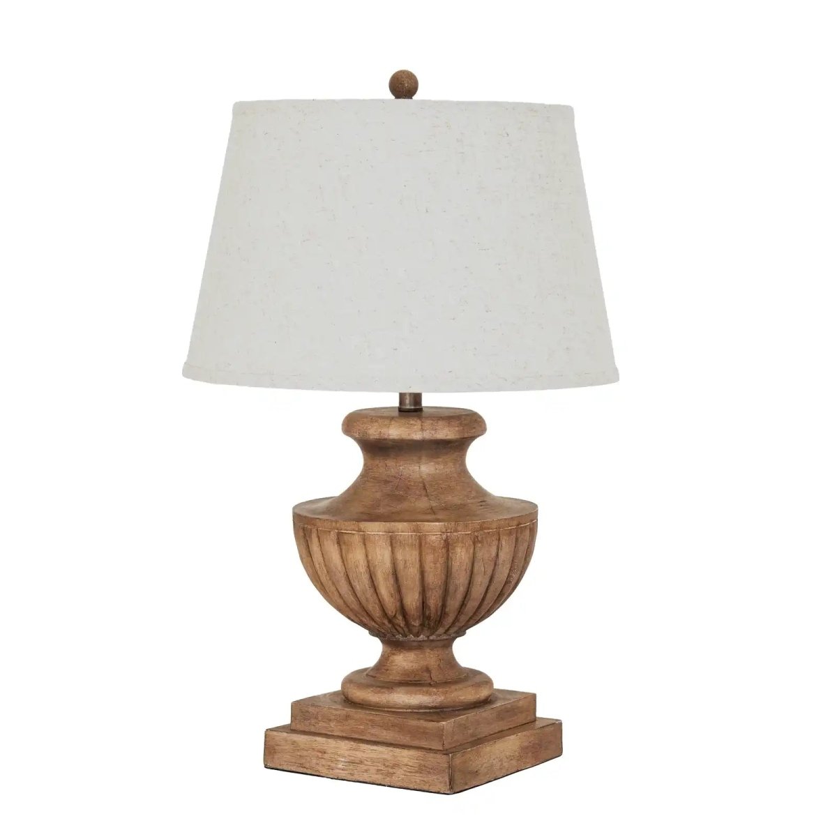 Marbelle Table Lamp With Edged Linen Shade - Price Crash Furniture
