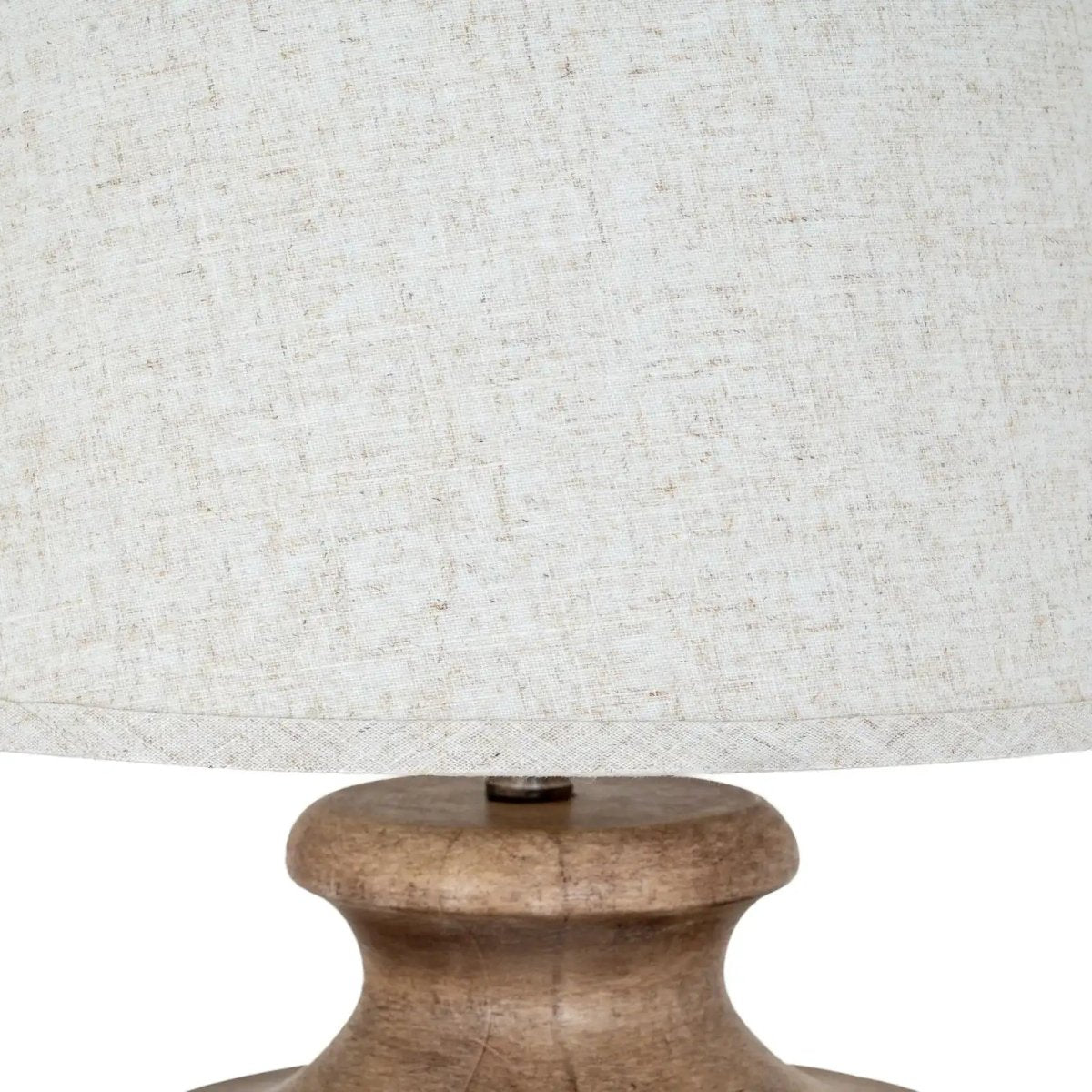 Marbelle Table Lamp With Edged Linen Shade - Price Crash Furniture