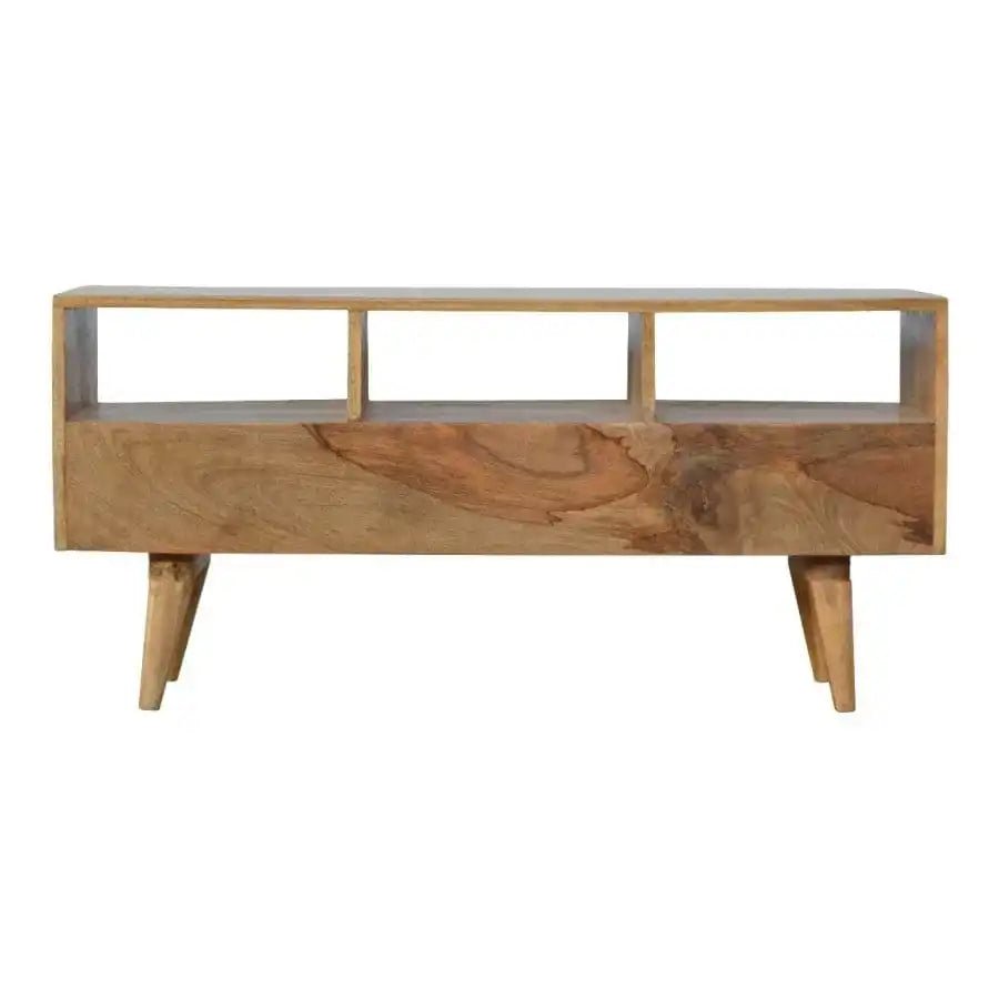 Media Unit With 3 Hand Painted Cut Out Drawers - Price Crash Furniture