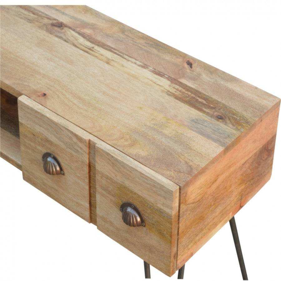 Media Unit With Iron Base - Price Crash Furniture