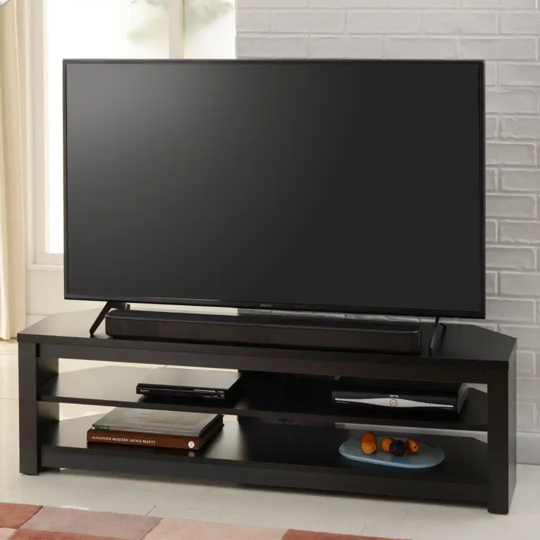 Memphis TV Stand in Black, 1400 mm - Price Crash Furniture