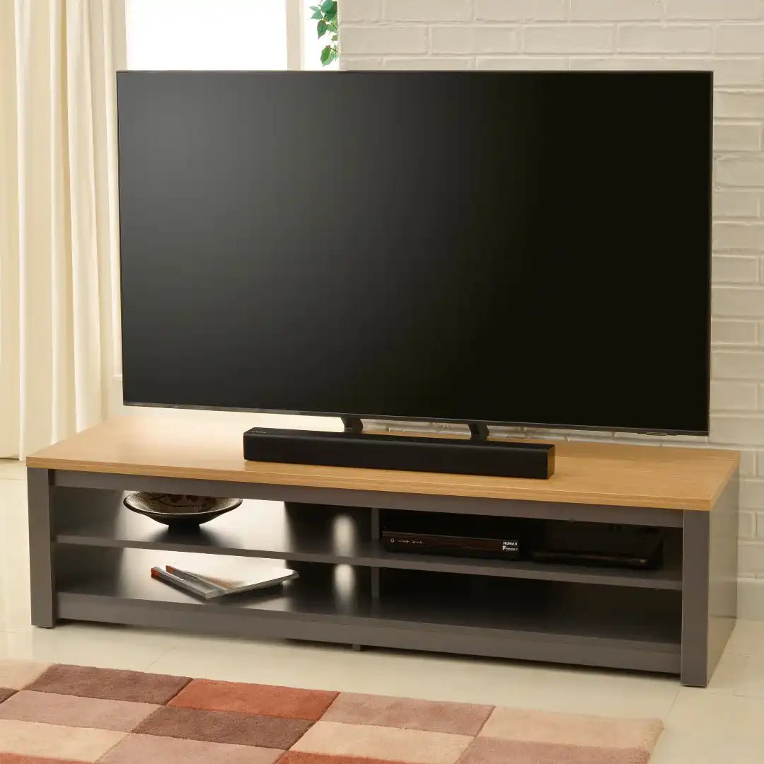 Memphis TV Stand in Grey, 1600 mm - Price Crash Furniture