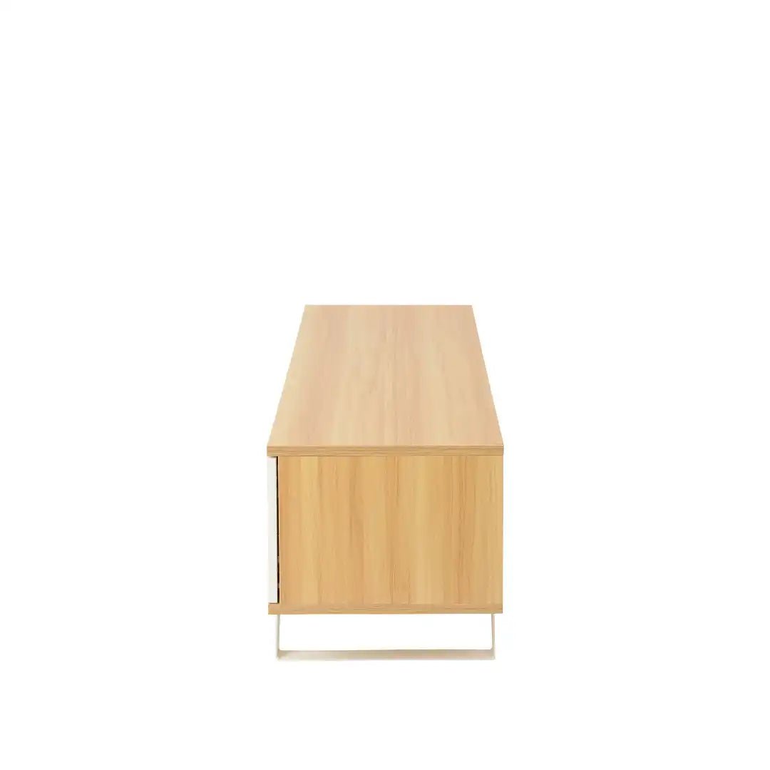 Miami Modern - style TV cabinet in Oak, 1050 mm - Price Crash Furniture