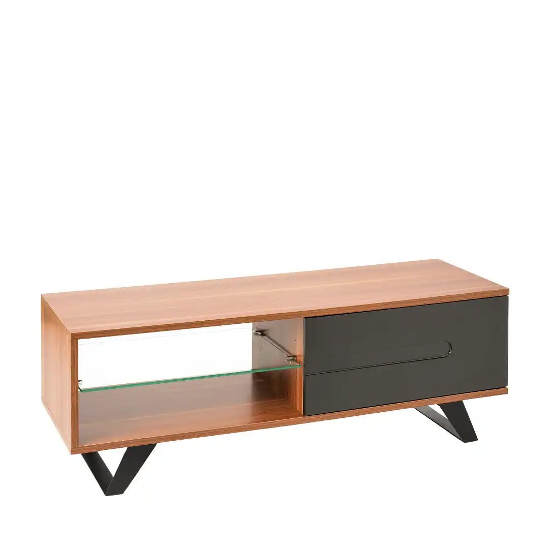 Miami Modern - style TV cabinet in Walnut, 1200 mm - Price Crash Furniture