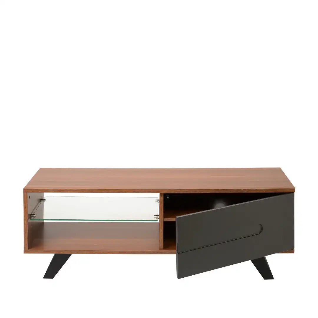 Miami Modern - style TV cabinet in Walnut, 1200 mm - Price Crash Furniture