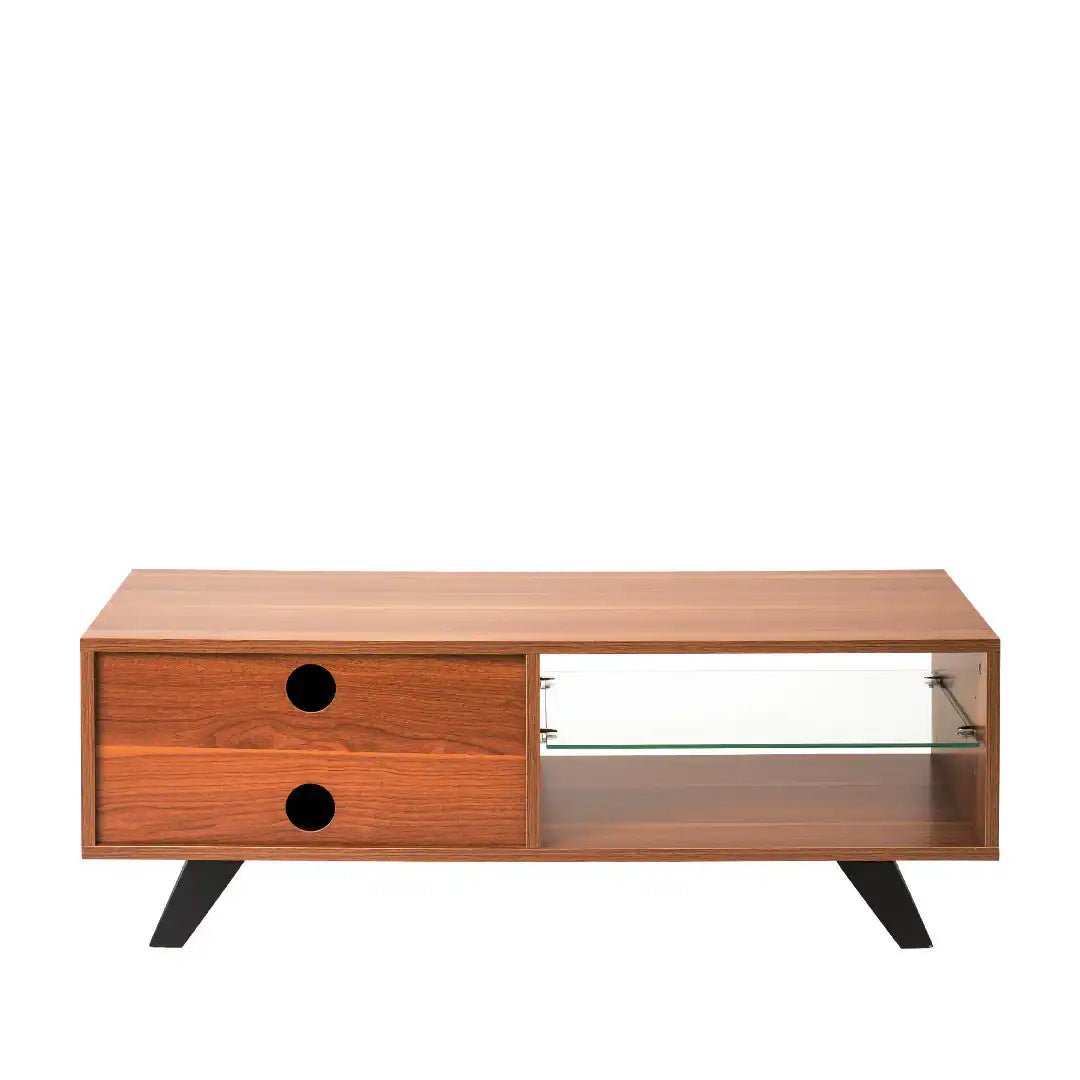 Miami Modern - style TV cabinet in Walnut, 1200 mm - Price Crash Furniture