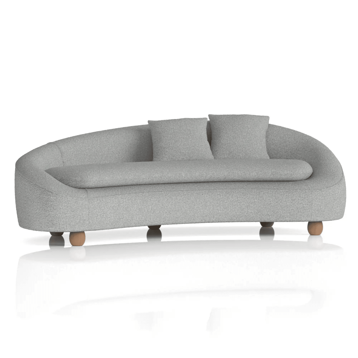 Mimi 3 Seater Curved Sofa - Price Crash Furniture