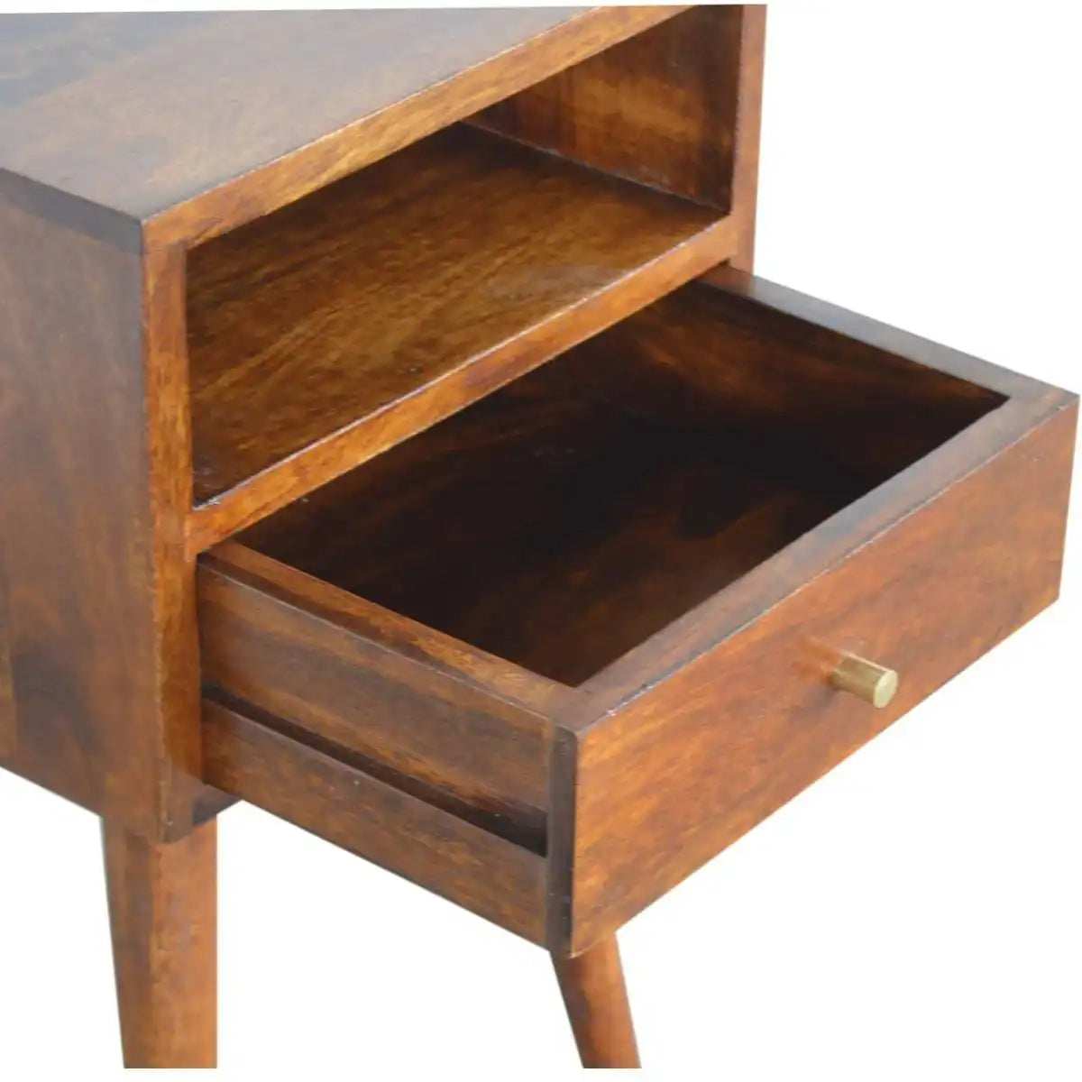 Mini Chestnut Bedside Table - Price Crash Furniture