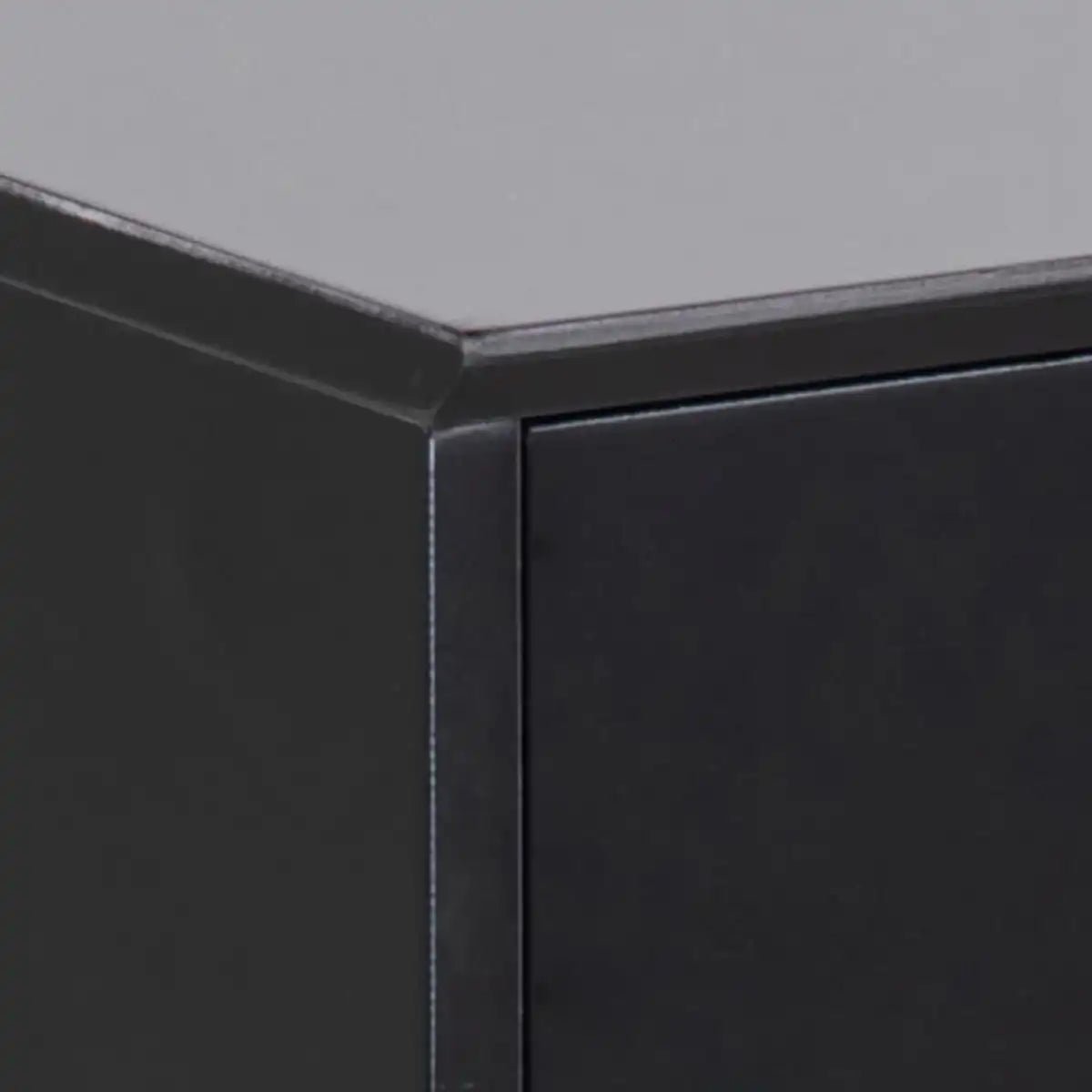 Mitra 1 Drawer Bedside Table In Black - Price Crash Furniture