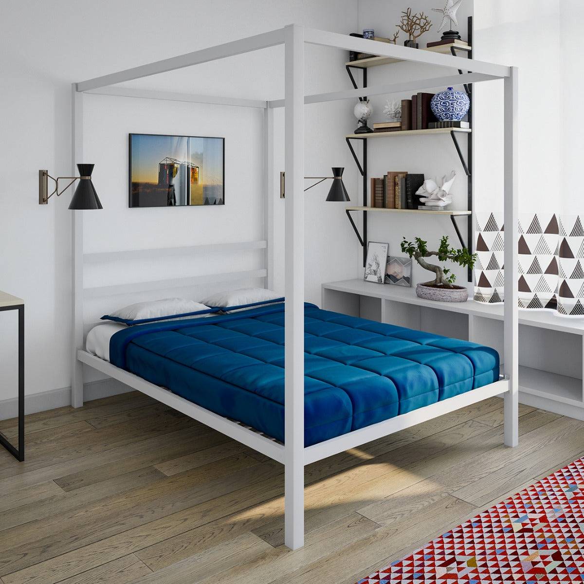 Modern canopy bed hotsell