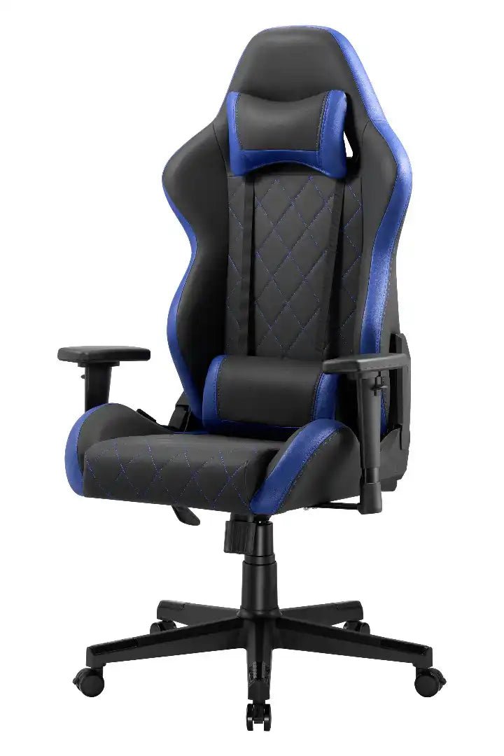 Monaco Ergonomic Gaming Chair - Black and Blue - Price Crash Furniture