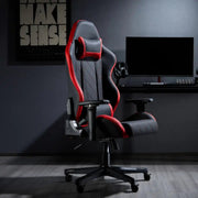 Monaco Ergonomic Gaming Chair - Black and Red - Price Crash Furniture