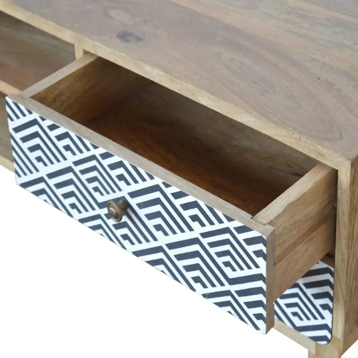 Monochrome Print Media Unit - Price Crash Furniture