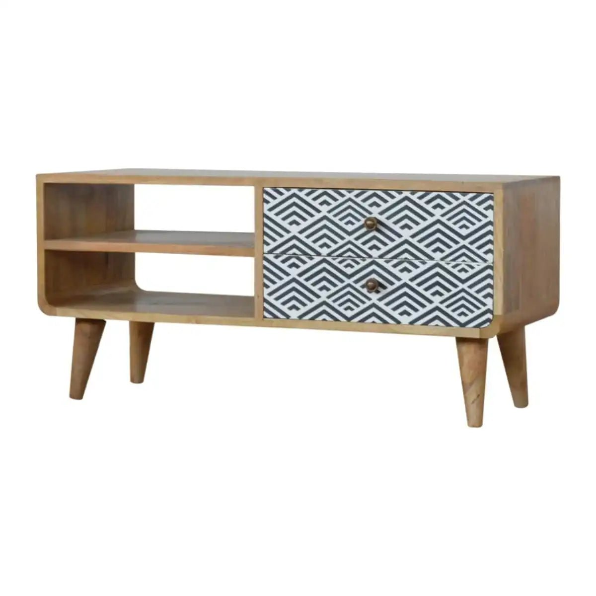 Monochrome Print Media Unit - Price Crash Furniture