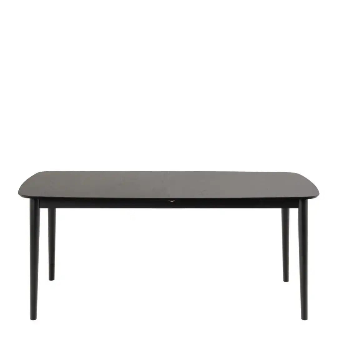 Montreux Rectangular Extending Dining Table in Black - Price Crash Furniture
