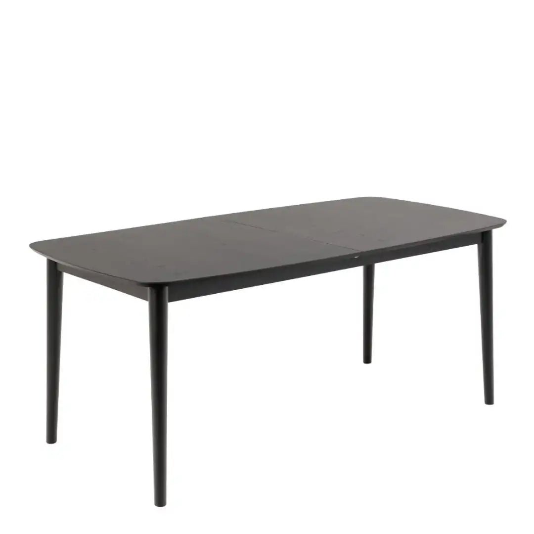 Montreux Rectangular Extending Dining Table in Black - Price Crash Furniture