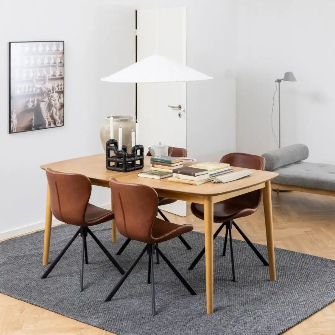 Montreux Rectangular Extending Dining Table in Oak - Price Crash Furniture
