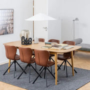 Montreux Rectangular Extending Dining Table in Oak - Price Crash Furniture