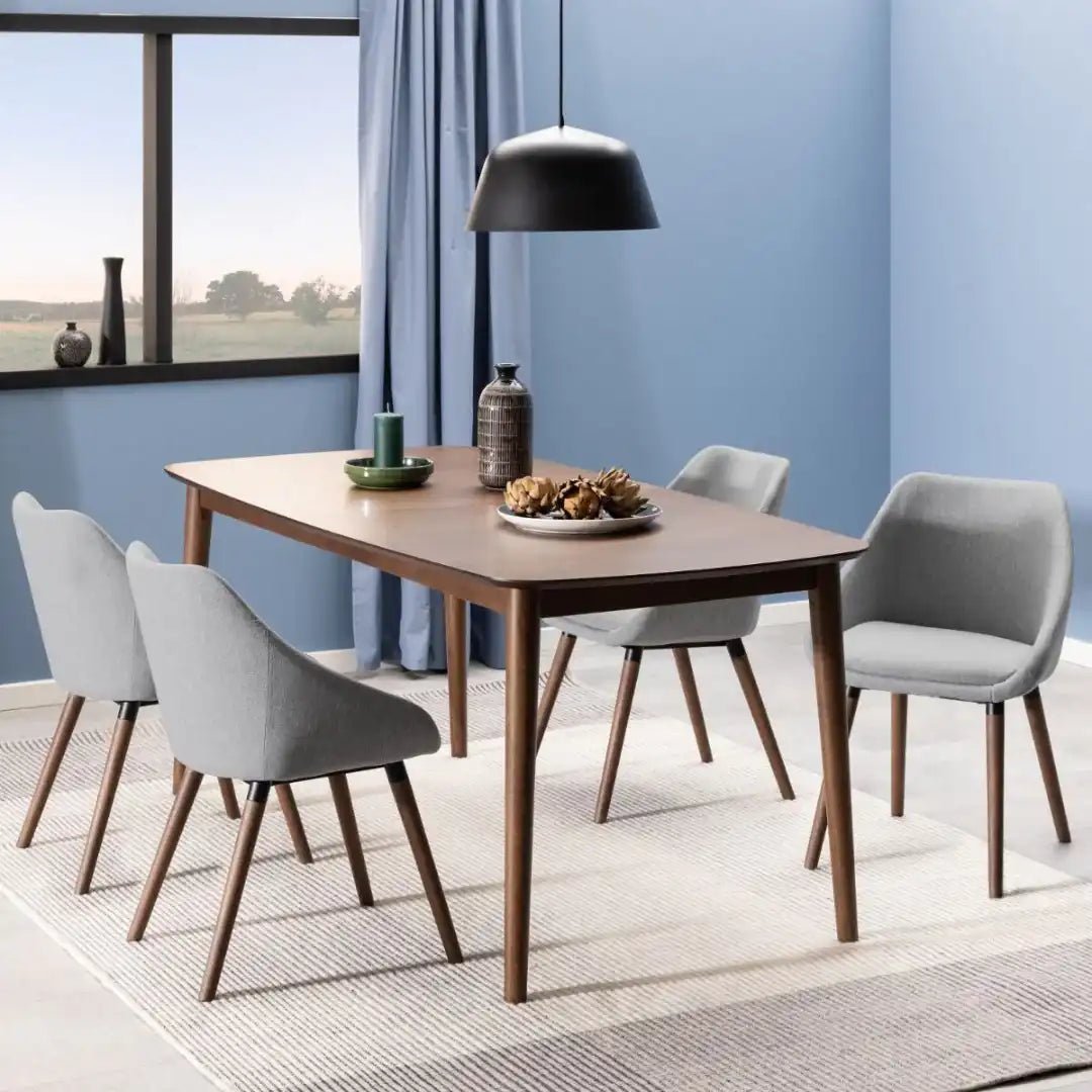Montreux Rectangular Extending Dining Table in Walnut - Price Crash Furniture