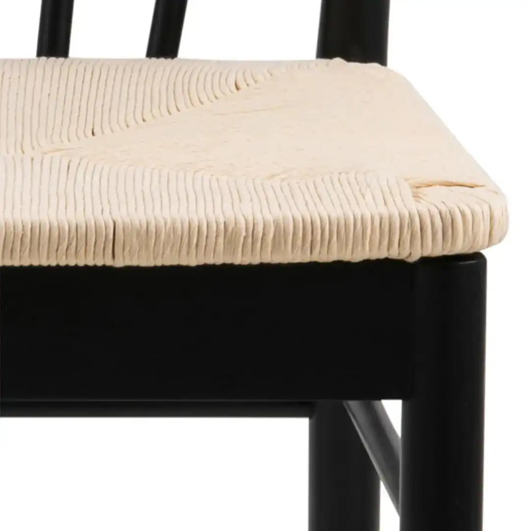 Montreux Round Extending Dining Table in Black 115 - 154 cm includes 4 Cassandra Dining Chair includes Armrest in Black - Price Crash Furniture