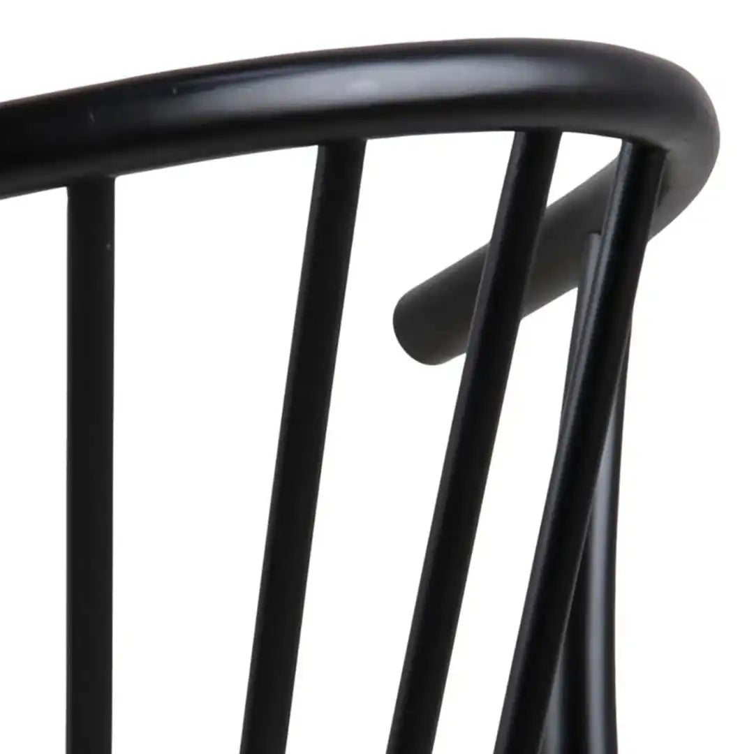Montreux Round Extending Dining Table in Black 115 - 154 cm includes 4 Cassandra Dining Chair includes Armrest in Black - Price Crash Furniture