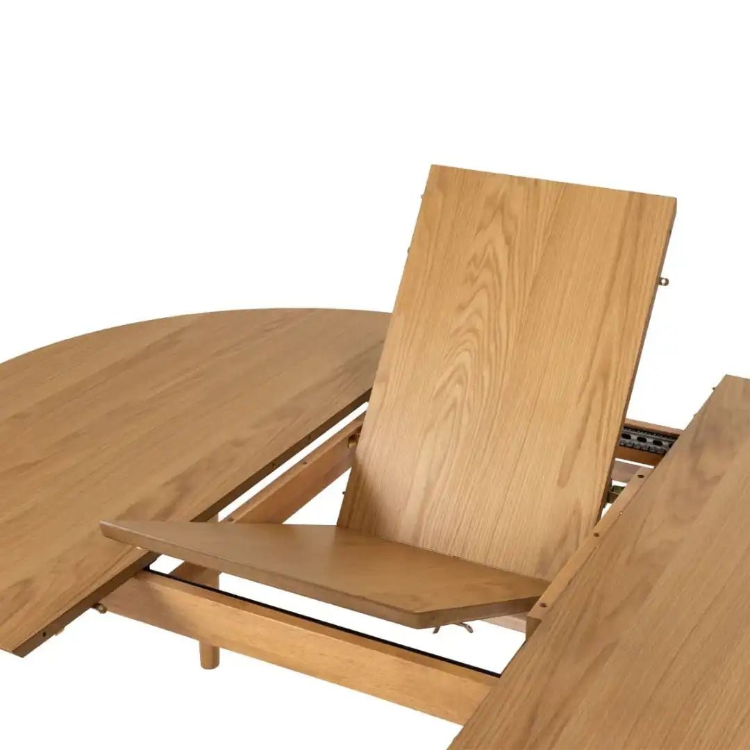 Montreux Round Extending Dining Table in Oak - Price Crash Furniture