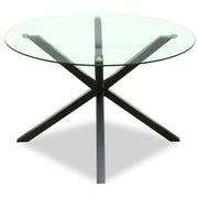 Monza Round Glass Dining Table - Price Crash Furniture