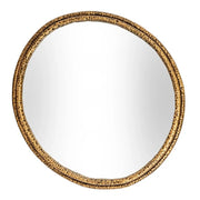 Nahla Large Mirror With Dimpled Frame - Price Crash Furniture
