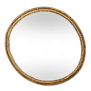 Nahla Small Mirror With Dimpled Frame - Price Crash Furniture