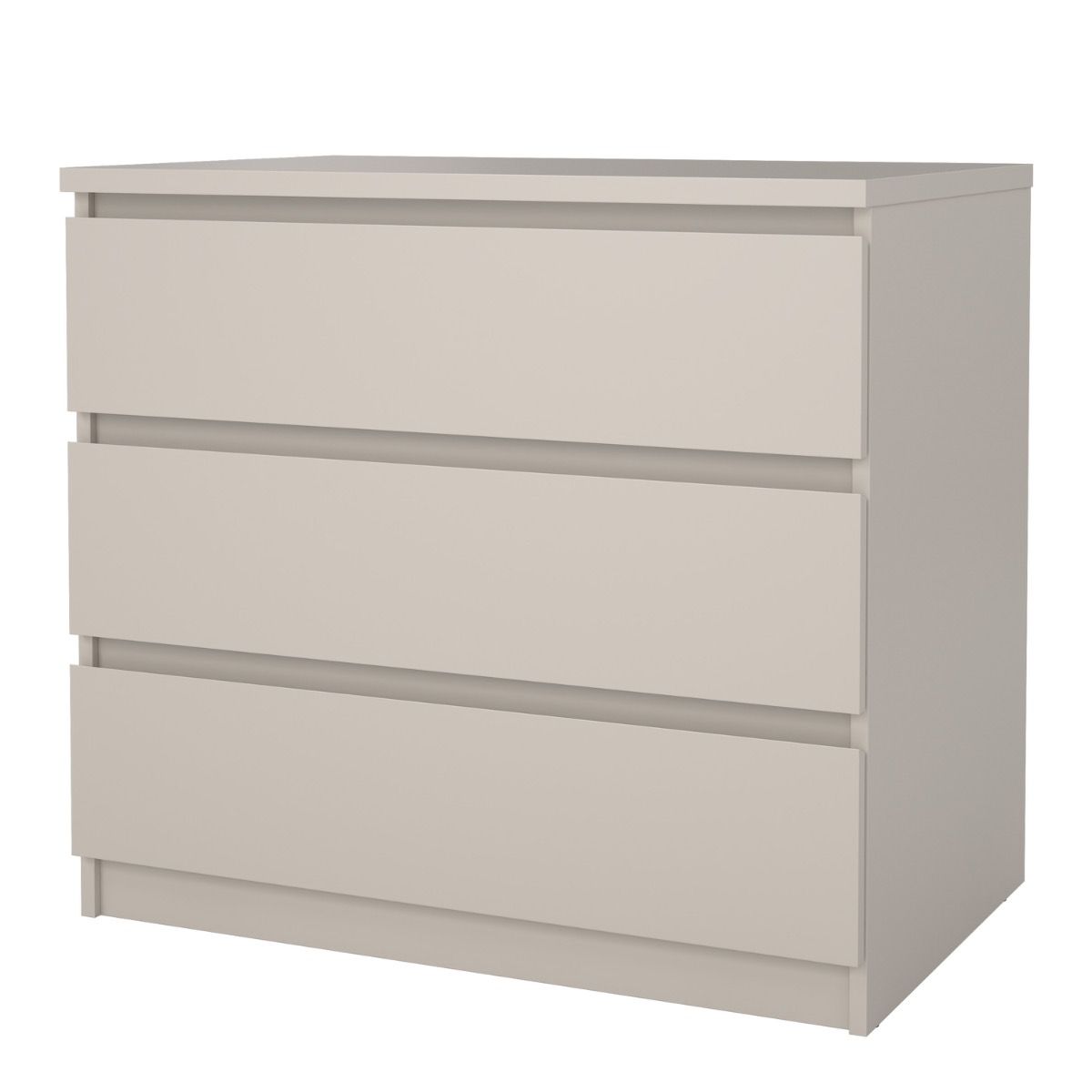 Naia 3 Drawer Chest Of Drawers In Cashmere - Price Crash Furniture