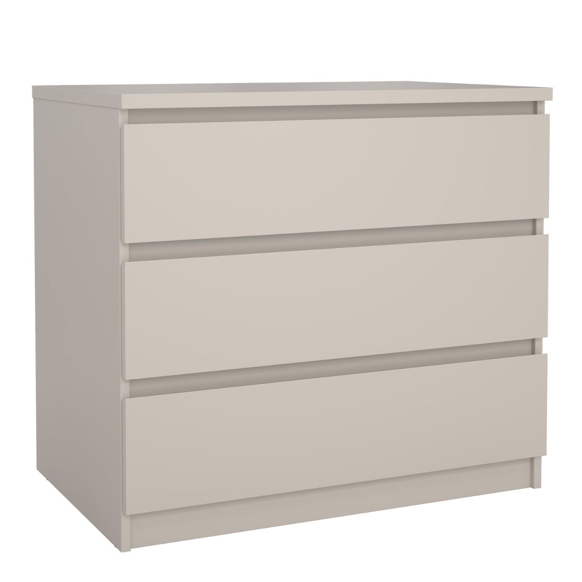 Naia 3 Drawer Chest Of Drawers In Cashmere - Price Crash Furniture