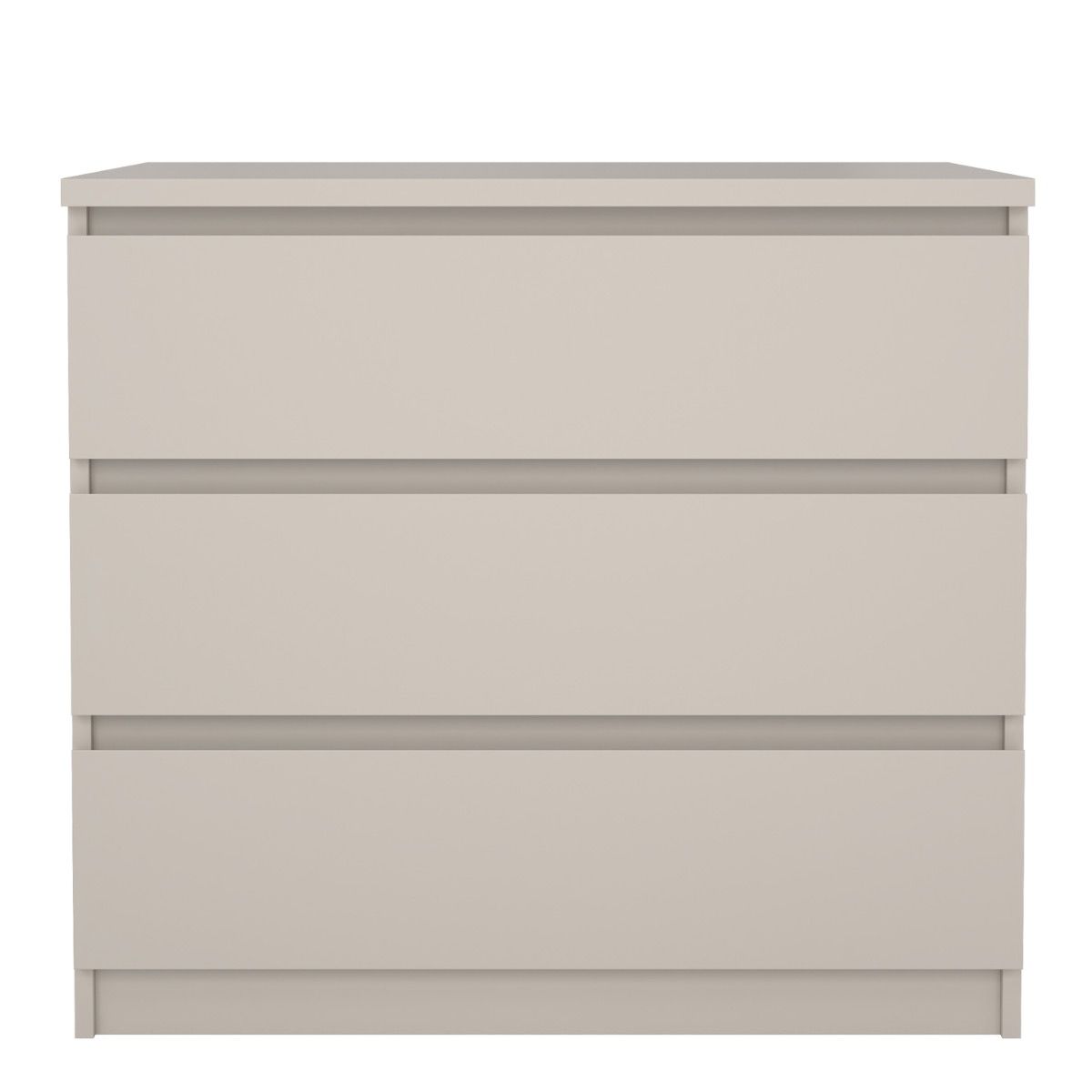 Naia 3 Drawer Chest Of Drawers In Cashmere - Price Crash Furniture