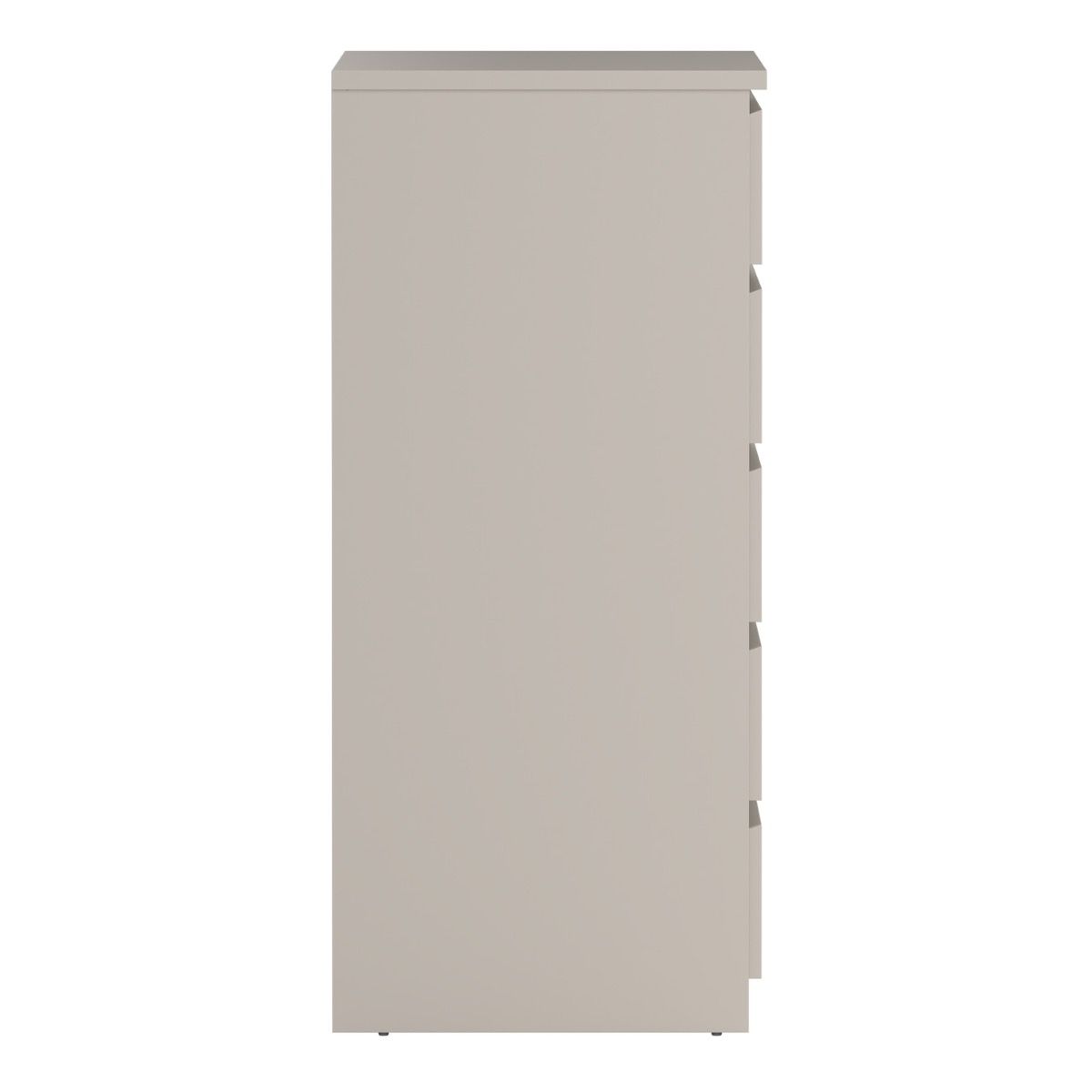 Naia Bedroom 5 Drawer Chest Of Drawers In Cashmere - Price Crash Furniture