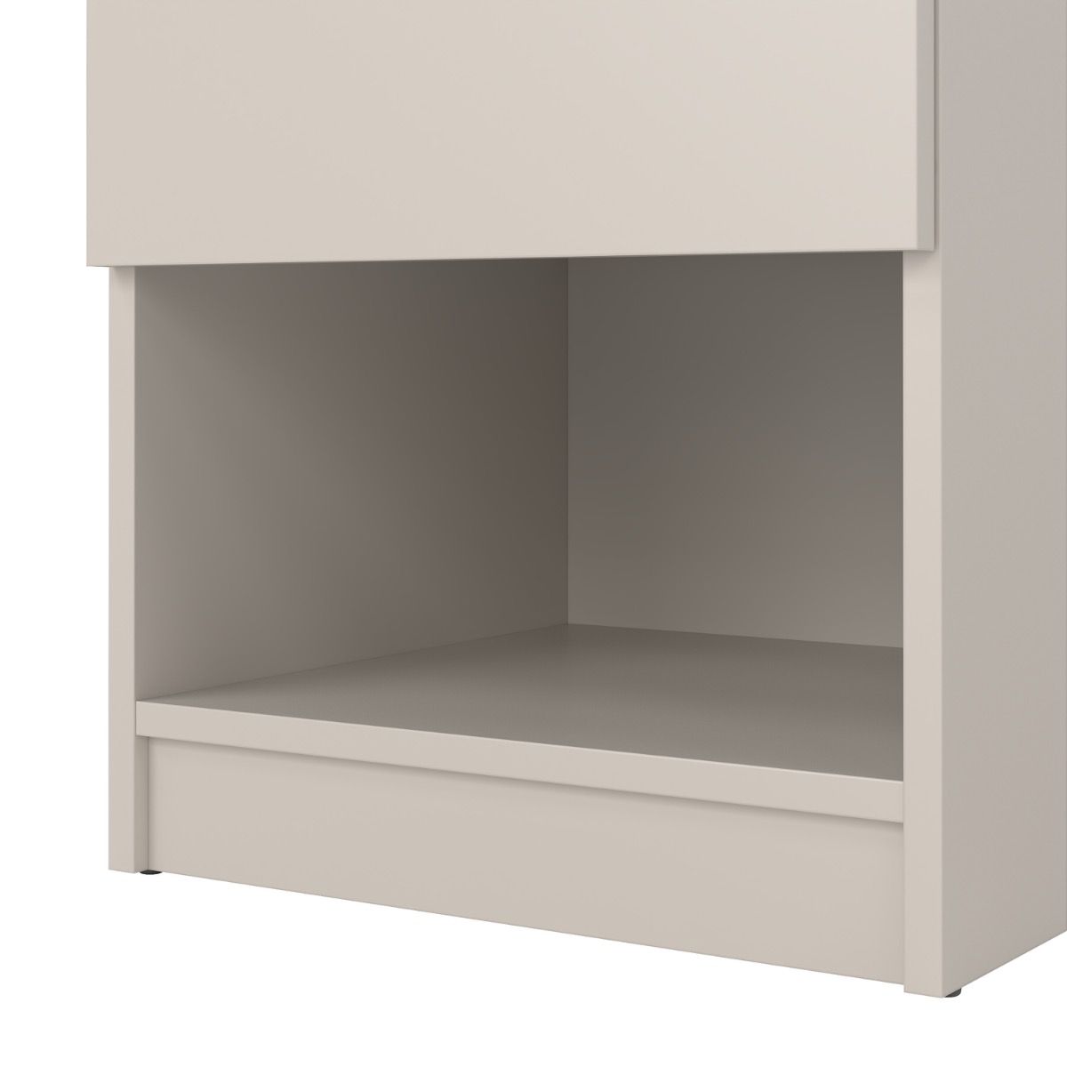 Naia Bedside 1 Drawer 1 Shelf In Cashmere Jackson Hickory - Price Crash Furniture