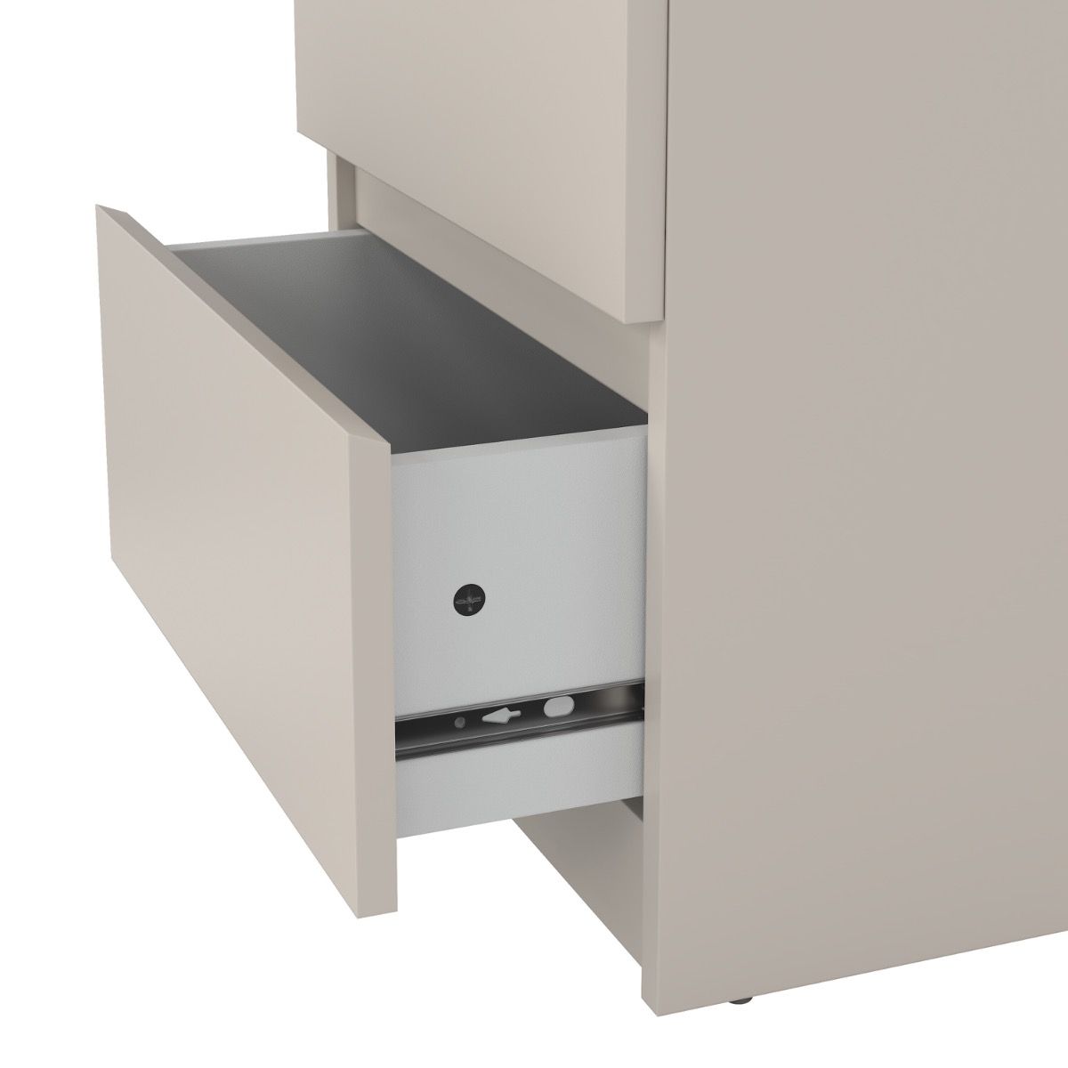 Naia Bedside Cabinet 2 Drawers In Cashmere Jackson Hickory - Price Crash Furniture