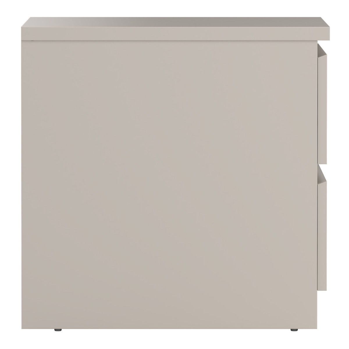 Naia Bedside Table Unit With 2 Drawers In Cashmere - Price Crash Furniture