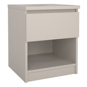 Naia Nightstand 1 Drawer Nightstand In Cashmere - Price Crash Furniture