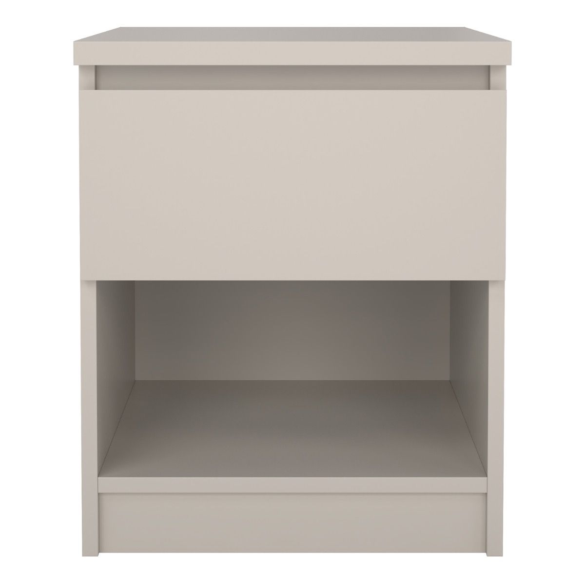 Naia Nightstand 1 Drawer Nightstand In Cashmere - Price Crash Furniture