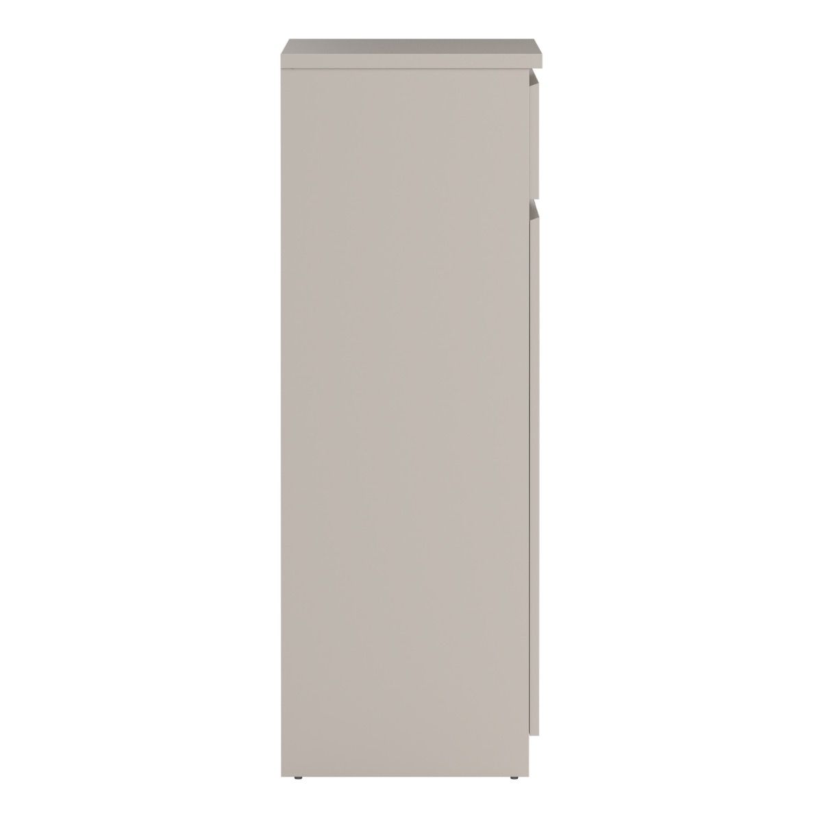 Naia Shoe cabinet With 2 Doors 1 Drawer In Cashmere - Price Crash Furniture