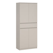Naia Shoe cabinet With 4 Doors 1 Drawer In Cashmere - Price Crash Furniture