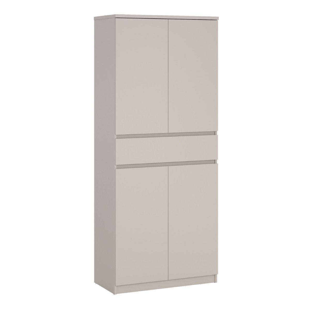 Naia Shoe cabinet With 4 Doors 1 Drawer In Cashmere - Price Crash Furniture