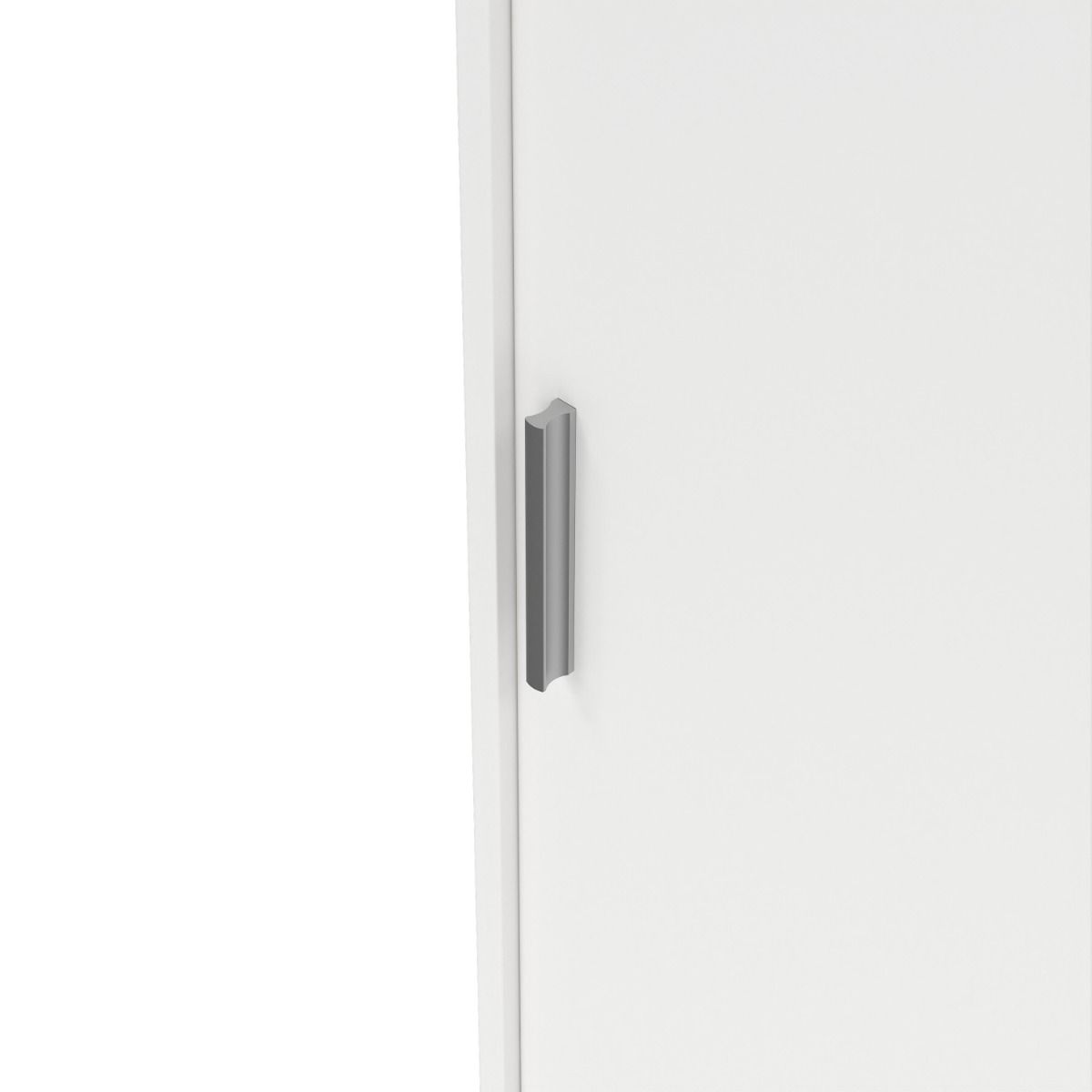 Naia Wardrobe With 2 Sliding Doors + 1 Door + 3 Drawers In White - Price Crash Furniture
