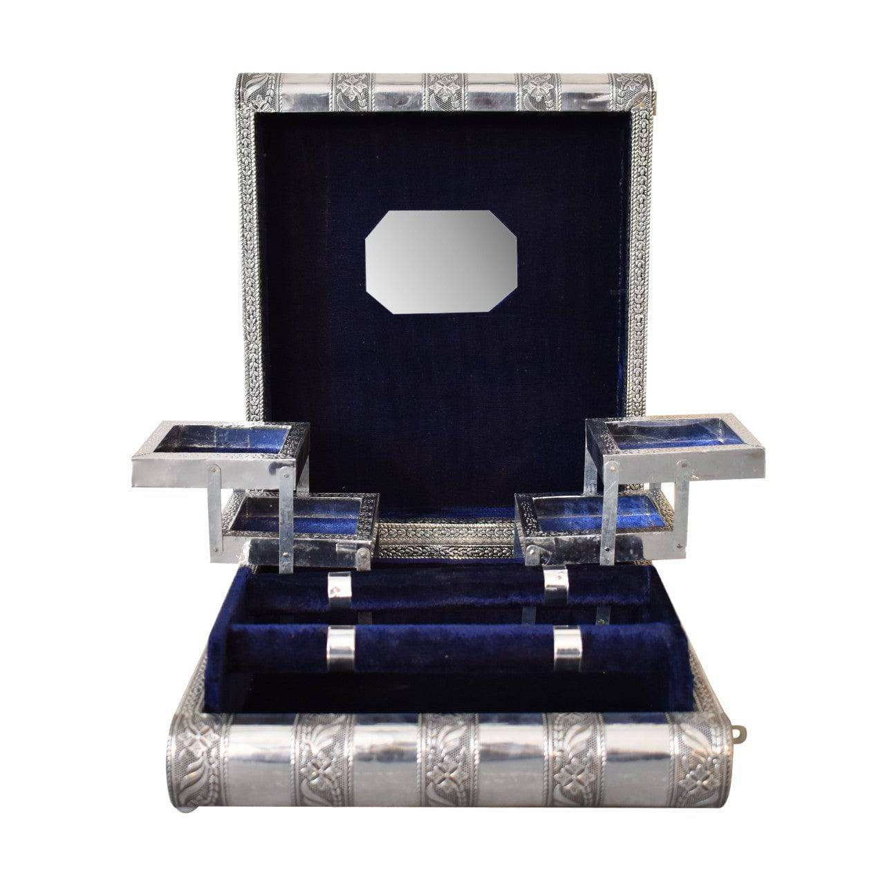 Navy Double Jewellery Box by Artisan Furniture - Price Crash Furniture